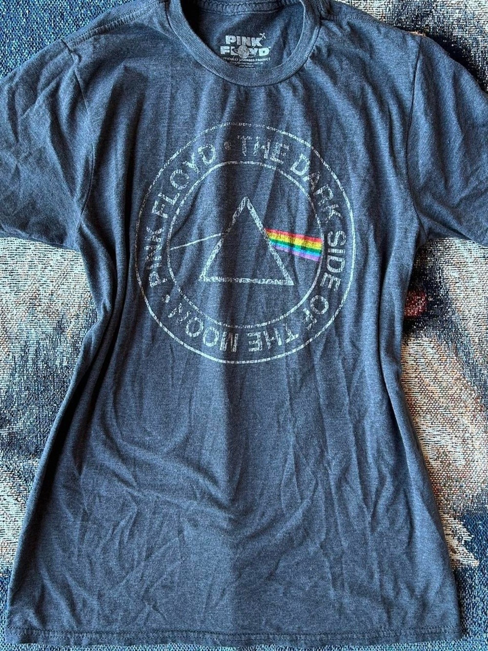 Pink Floyd The Dark Side Of The Moon grey band t-shirt